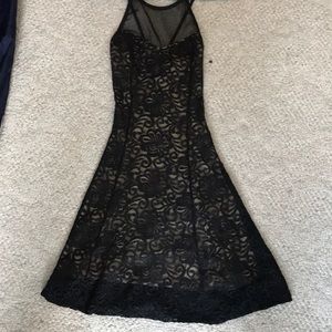 Black lace dress